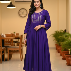 Vatican Umbrella Kurti With Pocket