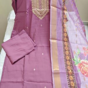 Roman Silk Kurti And Pant & Dupatta Set